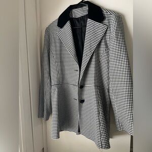Vintage peplum structured blazer